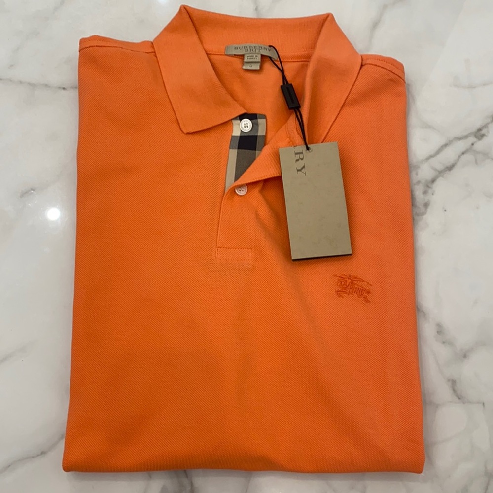 Burberry coral rose brand new with tags polo size large